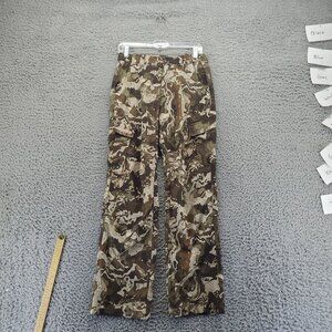 Magellan Outdoors Pants Womens Small Camouflage Cargo Outdoor Utility Polyester
